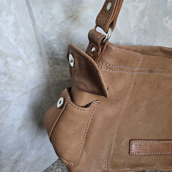 Vintage Fossil Brown Leather Shoulder Bag - Picture 5 of 7